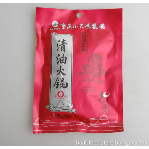 Clear-oil hotpot backing material